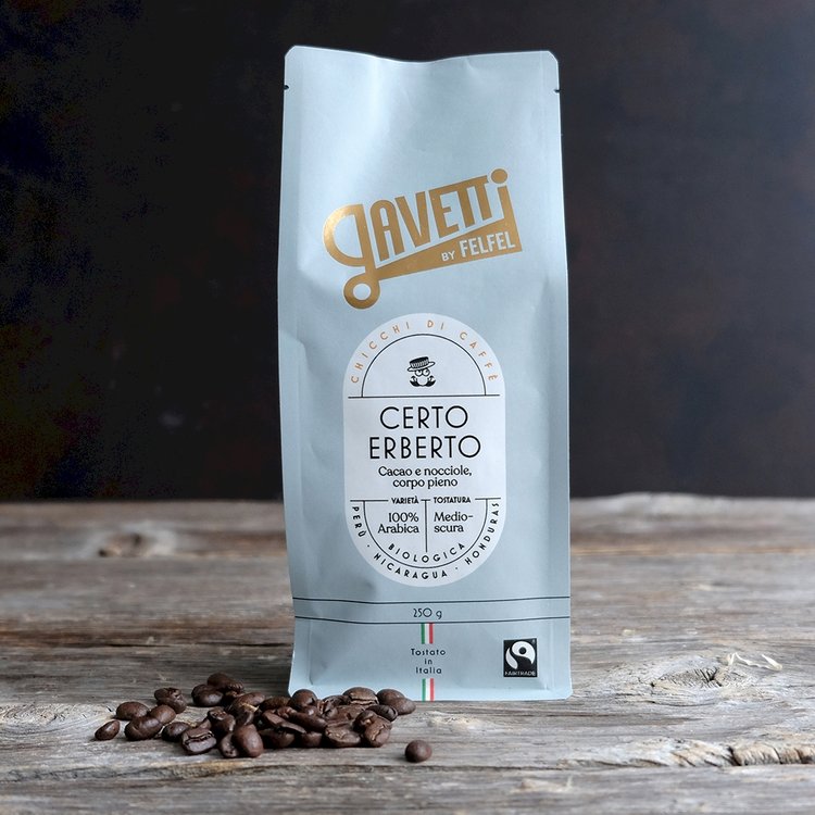 Certo Erberto' coffee beans, 250g.